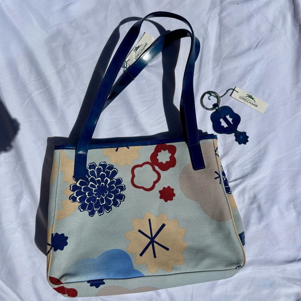 Longchamp Multicolor Floral Shoulder Bag